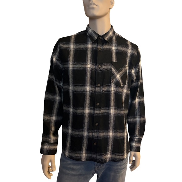Jachs New York Shirt Recycled Flannel Plaid Tartan Cotton Blend Save the World - Picture 11 of 13